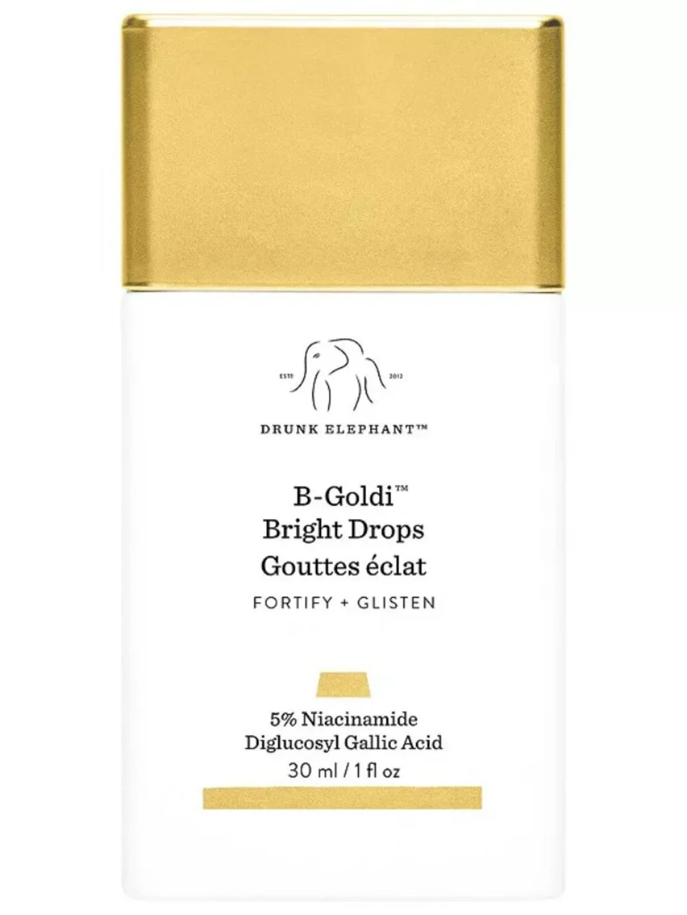 Drunk Elephant B-Goldi Bright Illuminating Drops 5% Niacinamide Serum,  1 oz